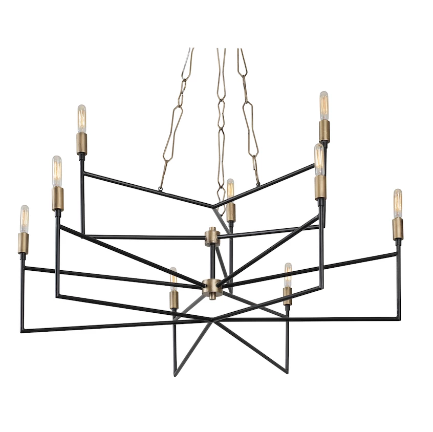 Bodie 314C09HGCB 9-Light Chandelier - Havana Gold/Carbon 6 Bodie 314C09HGCB 9-Light Chandelier - Havana Gold/Carbon - Image 4