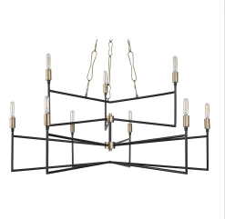 Bodie 314C09HGCB 9-Light Chandelier - Havana Gold/Carbon