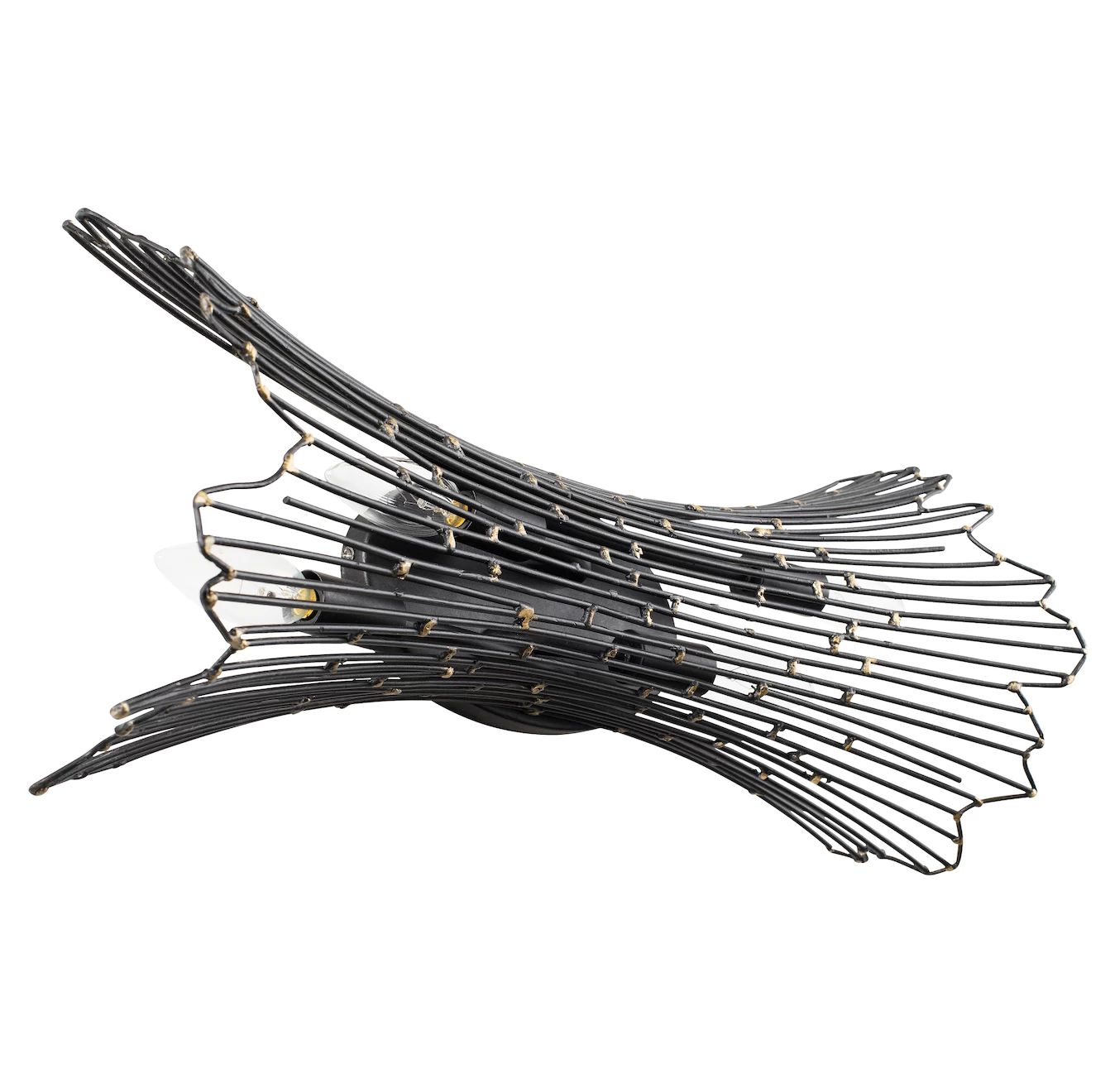 Rikki 320B04CBAG 4-Light Vanity Light - Carbon/Aged Gold 8 Rikki 320B04CBAG 4-Light Vanity Light - Carbon/Aged Gold - Image 6