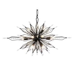 Orbital 311N16CB 16-Light Kitchen Island Pendant - Carbon