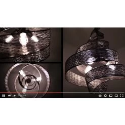 Flow 240P06LHO 6-Light Pendant Light - Hammered Ore -Hanging Lighting flow video thumbnail 38044493 0ad6 4bd0 8841 275eacb526fb