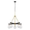 Allie 352C05BLSB 5-Light Chandelier - Black/Satin Brass -Hanging Lighting image 9b9eb498 2cf8 4a3c b918 5318972b0d52