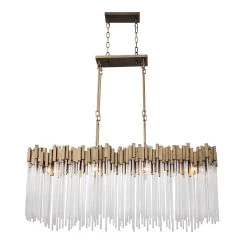 Matrix 309N08HG 8-Light Kitchen Island Pendant - Havana Gold 8 Matrix 309N08HG 8-Light Kitchen Island Pendant - Havana Gold -Hanging Lighting rsz 309n08hg